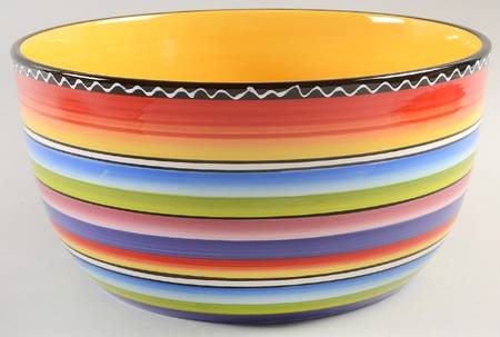 Tequila Sunrise 10" Round Deep Bowl