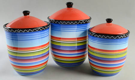 Tequila Sunrise (3 Piece) Canister Set (Box Set)