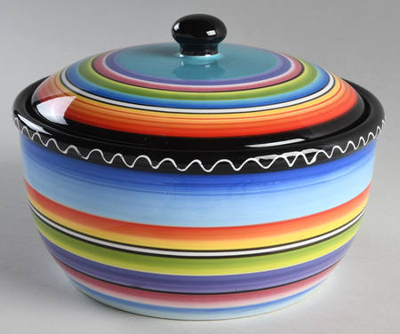 Tequila Sunrise Bean Pot & Lid