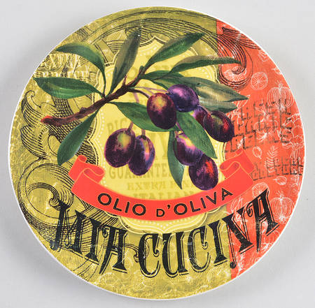 Olio Di Oliva 7" Plate for 2 Tier Server