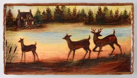 Lakeside Lodge 18" Rectangular Serving Platter