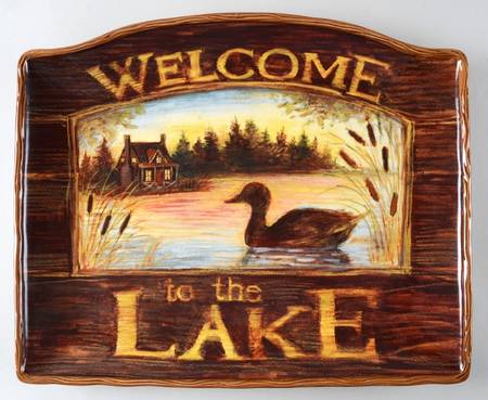 Lakeside Lodge 16" Rectangular Serving Platter