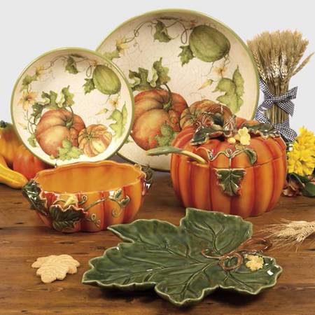 Harvest Garden 13" Pasta Serving Bowl