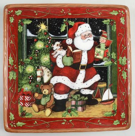 Santa's Workshop Dinner Plate