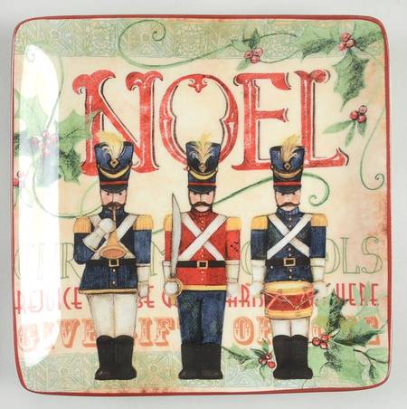 Santa's Workshop Canape Plate