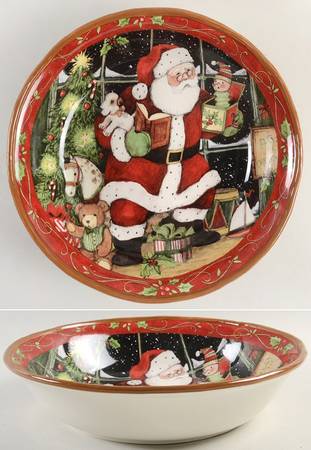 Santa's Workshop 13" Pasta Serving Bowl
