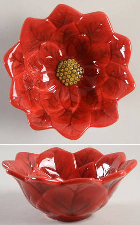 Botanical Christmas Figural Individual Ice Cream Dish