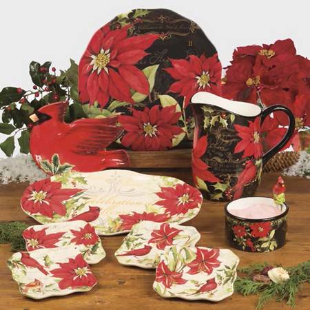 Botanical Christmas 13" Chop Plate (Round Platter)