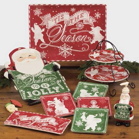 Chalkboard Christmas 16" Rectangular Serving Platter