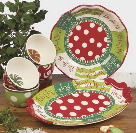Christmas Jollies 13" Pasta Serving Bowl
