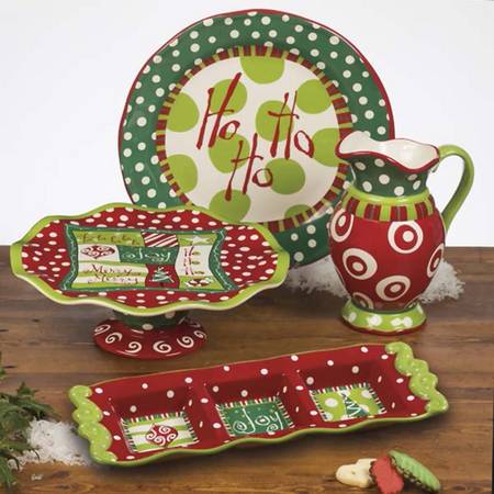Christmas Jollies 13" Chop Plate (Round Platter)