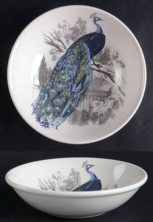 Peacock Garden Soup/Cereal Bowl