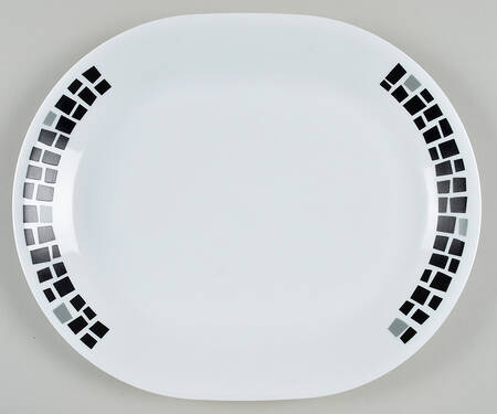 Precious Colours Black Onyx (Corelle) 12" Oval Serving Platter