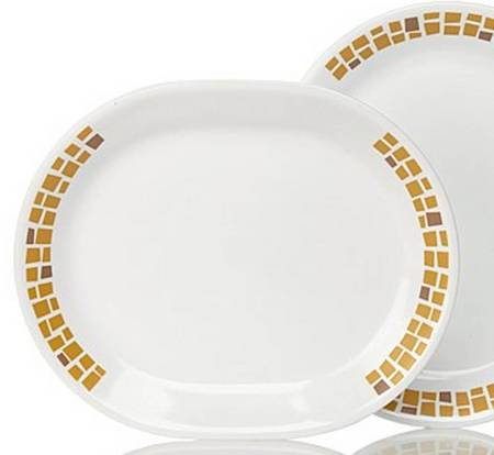 Precious Colours Yellow Gold (Corelle) 12" Oval Serving Platter