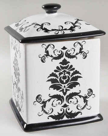 Damask Medium Canister & Lid