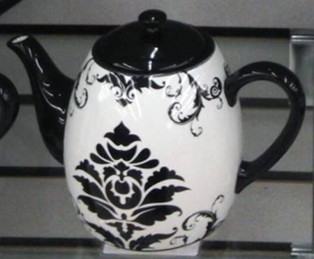 Damask Teapot & Lid
