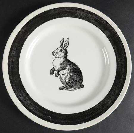Rabbit Sketch Black by Carly Dodsley