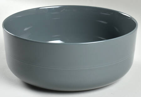Hue Dark Grey 9" Round Serving Bowl