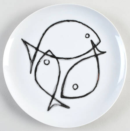 Fish Sketch by Crate &amp; Barrel