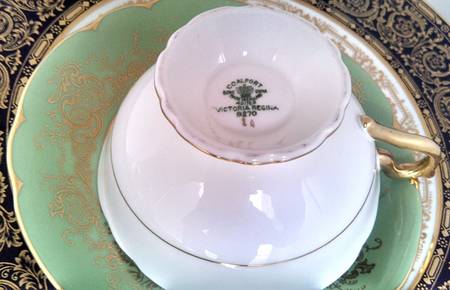 Victoria Regina Green by Coalport