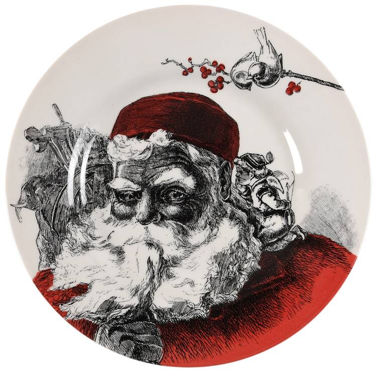Santa Salad Plate