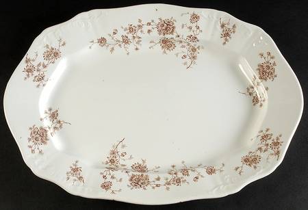 Millias Brown 16" Oval Serving Platter