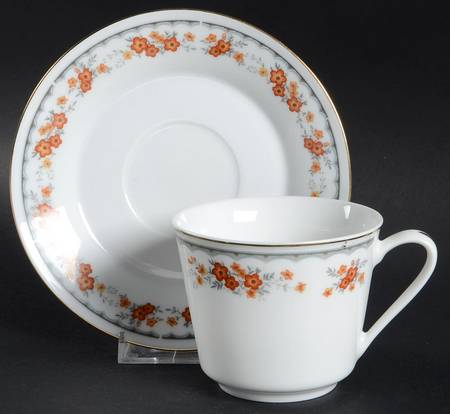 CX734 Footed Cup & Saucer Set