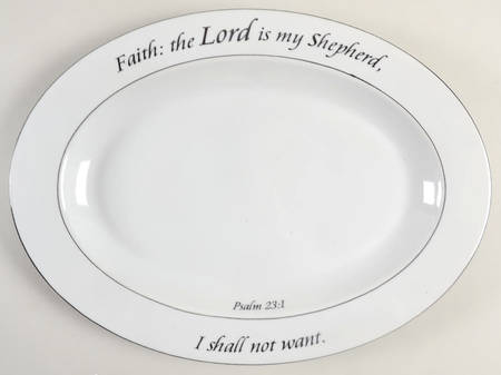 Daily Blessings 14" Oval Serving Platter