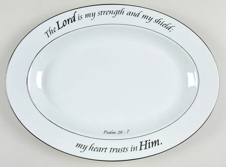 Daily Blessings 14" Oval Serving Platter