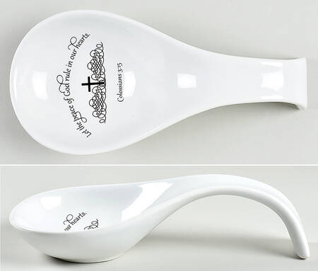 Daily Blessings Spoon Rest/Holder (Holds 1 Spoon)
