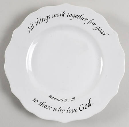 Daily Blessings Scalloped Salad Plate