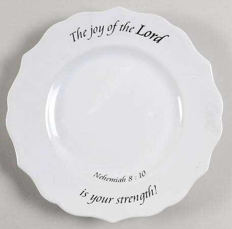 Daily Blessings Scalloped Salad Plate