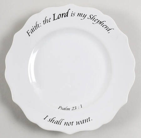 Daily Blessings Scalloped Salad Plate
