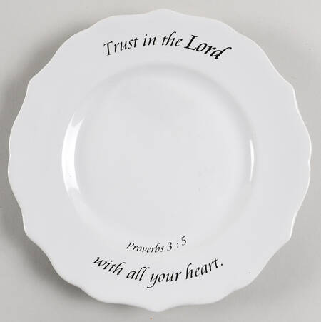 Daily Blessings Scalloped Salad Plate