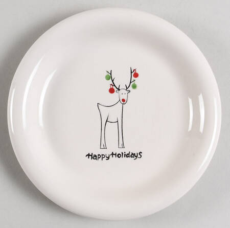 Happy Holidays Appetizer Plate