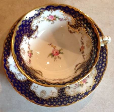 6711-E Footed Cup & Saucer Set