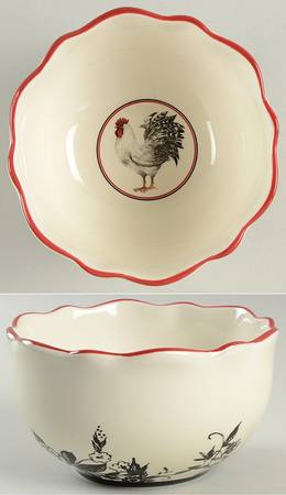 Rooster-Black 5" All Purpose Bowl