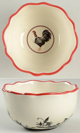 Rooster-Black 5" All Purpose Bowl