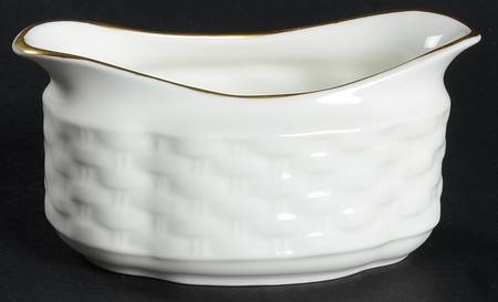 Nantucket (Gold Trim) Strawberry Basket-Open Sugar
