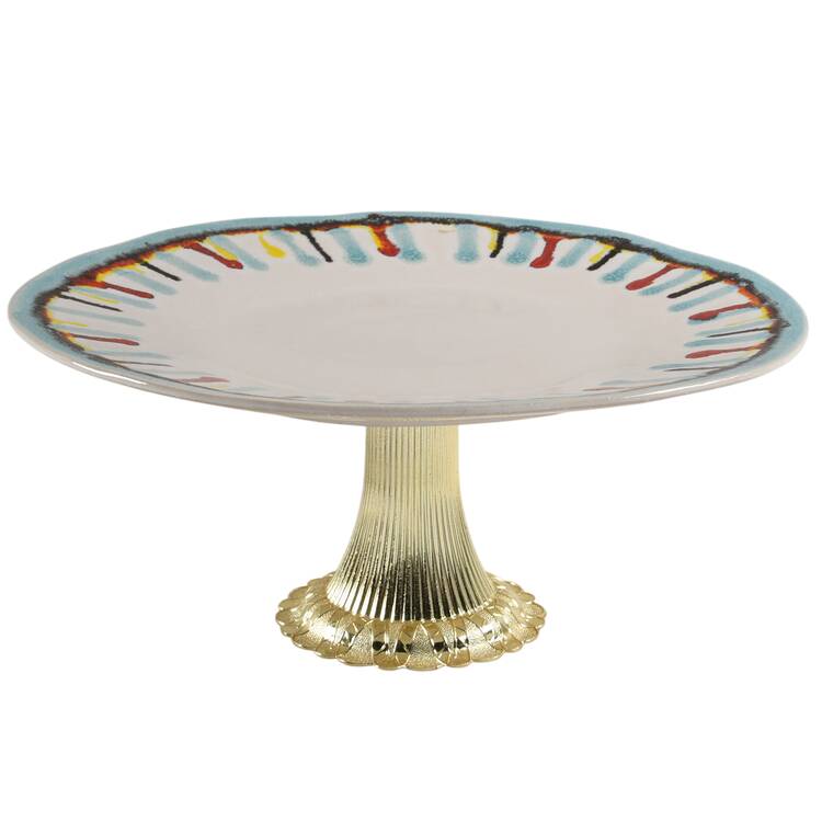 Gallery Cake Stand with 4"-5" Metal Pedestal  Hc
