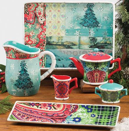 Folklore Holiday 16" Rectangular Serving Platter