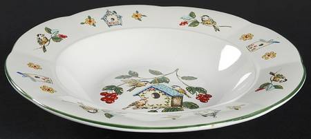 Feathered Friends Rim Soup Bowl