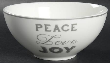 Peace Love Joy Soup/Cereal Bowl