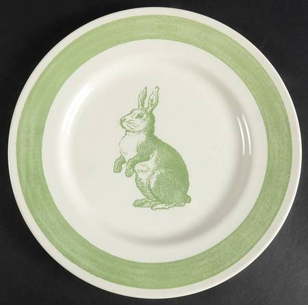 Rabbit Sketch Green by Carly Dodsley
