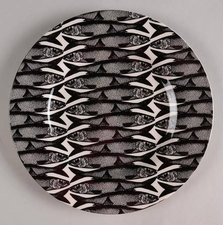 Rush Hour Black Salad Plate
