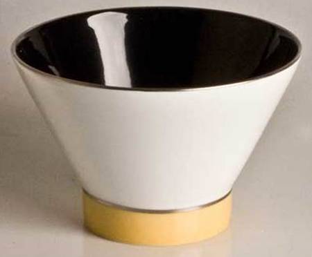 Twiggy Black and Grapefruit (Platinum) Fruit/Cereal Bowl