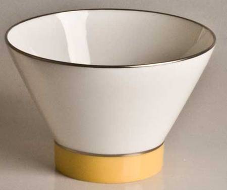 Twiggy White and Grapefruit (Platinum) Fruit/Cereal Bowl