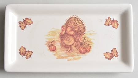 Thanksgiving Traditions 8" Rectangular Tray
