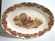Thanksgiving Traditions 18" Oval Serving Platter