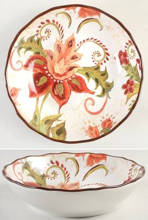 Spice Flowers 8" Soup/Pasta Bowl